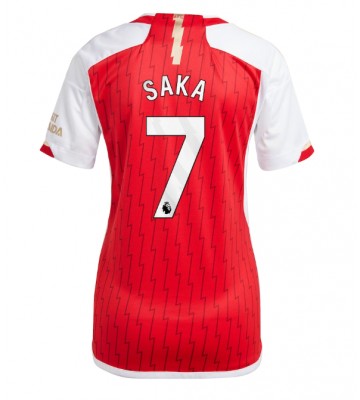 Arsenal Bukayo Saka #7 Hjemmebanetrøje Dame 2023-24 Kort ærmer